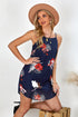 Blooming Print Sleeveless Dress